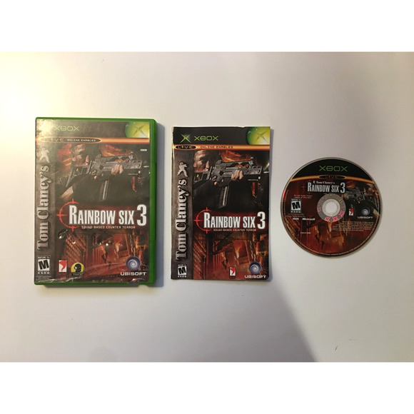 Tom Clancy's Rainbow Six 3 (Microsoft Xbox Original, 2003) CIB Complete - Picture 1 of 4